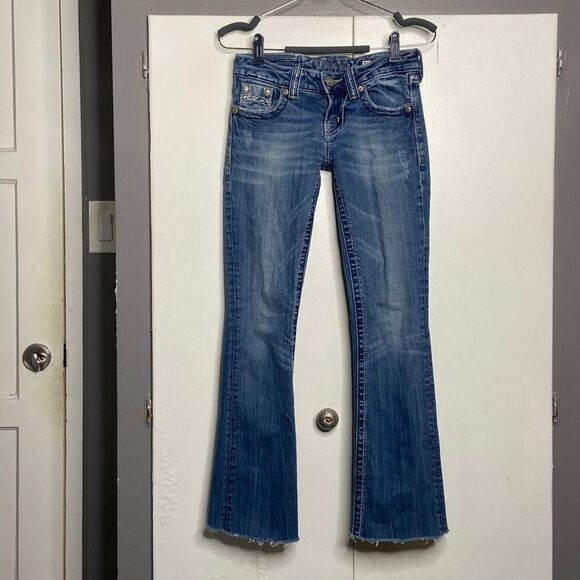 Miss Me Denim - miss me womens low rise bootcut jeans size 26 medium wash blue
